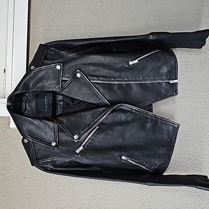 Club Monaco Women's Leather Moto Jacket